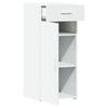 vidaXL &Scaron;oninė spintelė, baltos spalvos, 40x42,5x93cm, apdirbta mediena