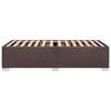 vidaXL Lovos rėmas be čiužinio, tamsiai rudas, 90x190cm, audinys