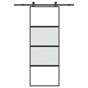 vidaXL Stumdomos durys su įrangos rinkiniu, 76x205cm