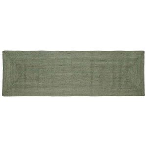 vidaXL Zoninės kiliminės dangos Alyvuogių žalia 80 x 250 cm Džiutas