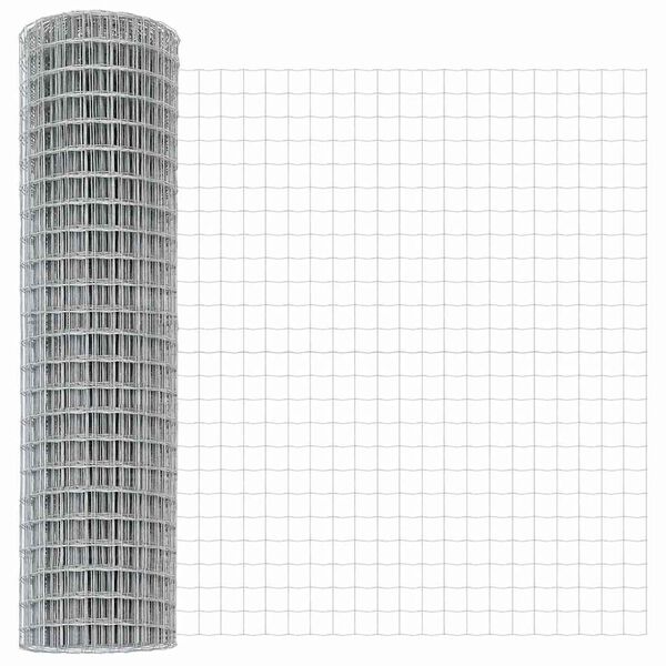 vidaXL Euro tvora Sidabro 1.2 x 10 m Karštai cinkuotas geležis