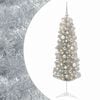 vidaXL Dirbtinė siaura kalėdinė eglutė su žaisliuku 150 cm 150 LED
