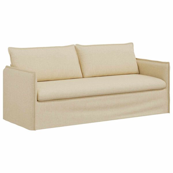 vidaXL Sofa Kreminė 196 x 82 x 85 cm audinys