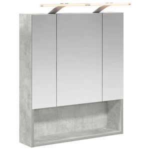 vidaXL Vonios veidrodžio spinta Betono pilka 60 x 14.5 x 70 cm