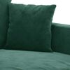 vidaXL Trivietė sofa, tamsiai žalios spalvos, 180cm, aksomas