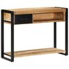 vidaXL konsolinis stalas 100x35x75 cm Tvirtas neapdorotas medis Mango