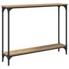 vidaXL Konsolinis stalas Amatininkų ąžuolas 100 x 22,5 x 75 cm