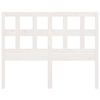 vidaXL Lovos galvūgalis, baltas, 165,5x4x100cm, pu&scaron;ies masyvas