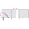 vidaXL Vielinė tinklinė tvora su smaigais, žalios spalvos, 1,6x25m