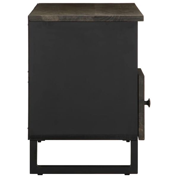 vidaXL Televizoriaus spintelė, juoda, 100x33x46cm, mango masyvas