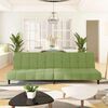 vidaXL Dvivietė sofa-lova, šviesiai žalios spalvos, aksomas