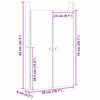 vidaXL Virtuvės durys 2 pcs Balta 50 x 9 x 82 cm