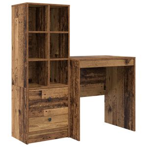 vidaXL Stalas Senas medis 115,5 x 50 x 127 cm 2 vnt.