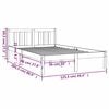 vidaXL Lovos rėmas, pilkos spalvos, 120x200cm, medienos masyvas