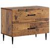 vidaXL &Scaron;alia lovos spintelė Sendintos medienos 62 x 34,5 x 47,5 cm