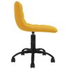 vidaXL Pasukamos valgomojo kėdės, 2vnt., garstyčių geltonos, aksomas