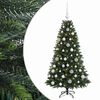 vidaXL Dirbtinė Kalėdų eglutė su burbulais 120 cm 150 LED &Scaron;ilta balta