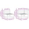 vidaXL Lauko sofos komplektas 9 pcs Natūrali Kietos akacijos mediena