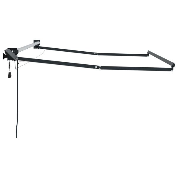 vidaXL Elektrinė i&scaron;traukiama markizės sistema Antracitas 4 x 2 m