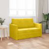 vidaXL Sofa lova 110cm Saulėgrąžų geltona Aksomas