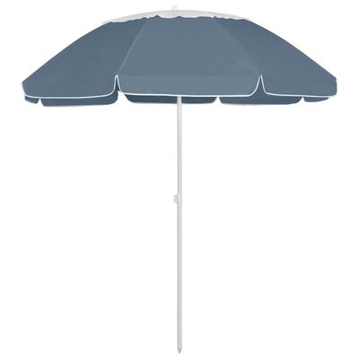 vidaXL Paplūdimio skėtis, mėlynos spalvos, 300cm