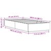 vidaXL Otomano lovos rėmas Natūrali 80 x 200 cm Tvirtas pu&scaron;ies medis