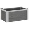 vidaXL Paauk&scaron;tinta sodo lova Pilka 50 x 30 x 22 cm WPC ir aliuminis