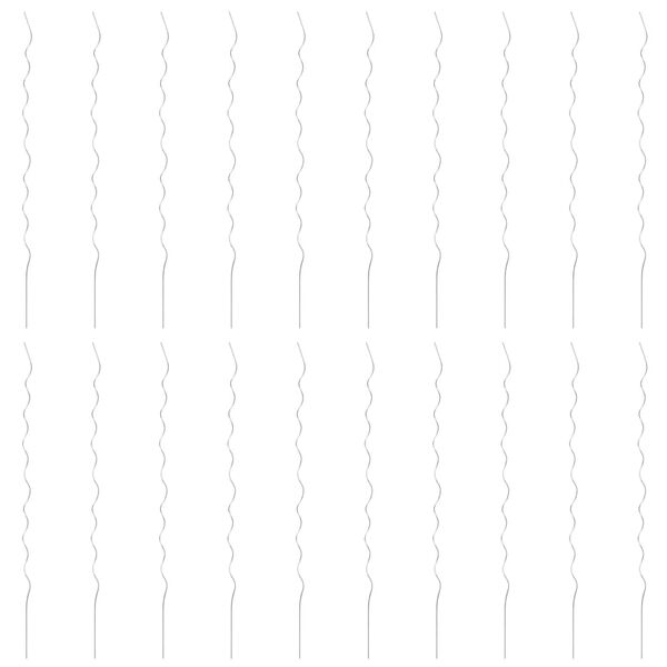 vidaXL Atrama augalams, spiralės forma, 20vnt., 170cm, cinkuot. plien.