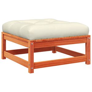 vidaXL Sodo pakoja su pagalvėle, va&scaron;ko ruda, pu&scaron;ies medienos masyvas