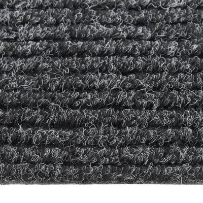vidaXL Purvą sugeriantis kilimas-takelis, antracito spalvos, 100x100cm