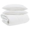 vidaXL Antklodžių rinkinys su pagalve 3 pcs Balta Plunksna