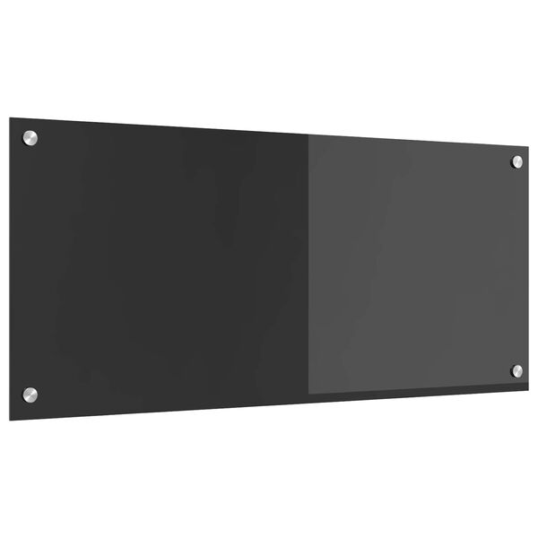 vidaXL Virtuvės užpakalinė plokštė Tamsiai pilka 90 x 40 x 0,6 cm