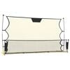 vidaXL Futbolo tinklas, juodas/geltonas, 183x85x120cm, poliesteris