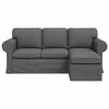 vidaXL Sofa Tamsiai pilka Bendri matmenys: 195 x 138 cm (P X G x A)