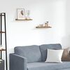 vidaXL Sieninė lentyna 2 pcs Ruda 40 x 9 x 3 cm Apdirbta mediena