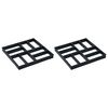vidaXL Grindinio formos, 2vnt., 40x40x4cm, plastikas