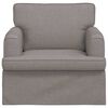 vidaXL Sofa 60cm Taupe Metalas