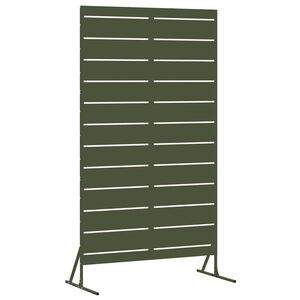 vidaXL Privatumo žaliuzės 100 x 50 x 180 cm Plienas Alyvuogių žalia