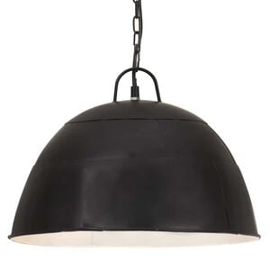 vidaXL Pakabinamas &scaron;viestuvas, juodas, 41cm, 25W, apskritas, E27