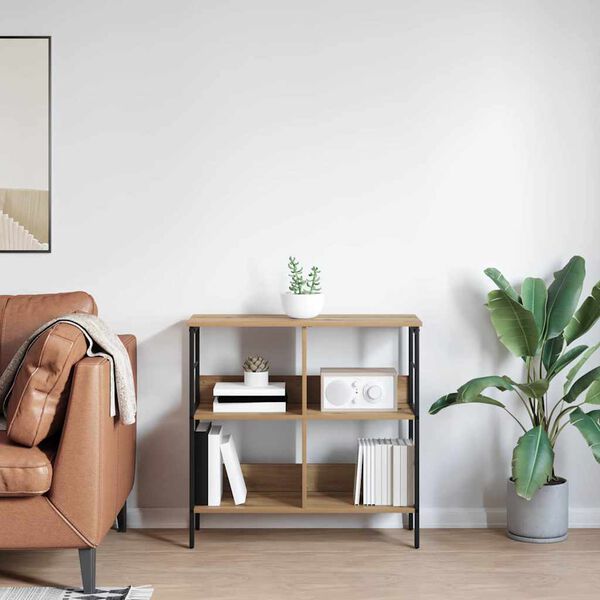 vidaXL Knygų lentyna Amatininkų ąžuolas 82 x 32 x 79 cm