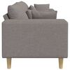 vidaXL Sofa su pagalve Taupe 250 x 77 x 76 cm audinys