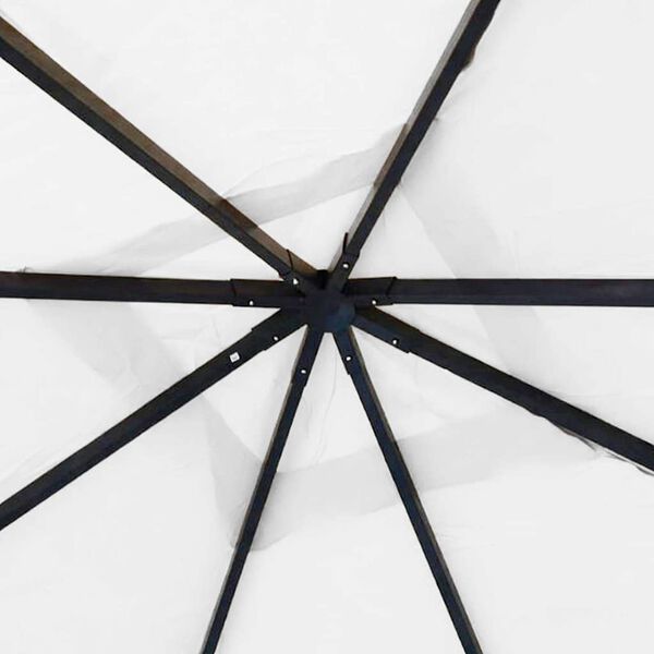 vidaXL Pavėsinė, baltos spalvos, 4x4x3m, 180 g/m&sup2;