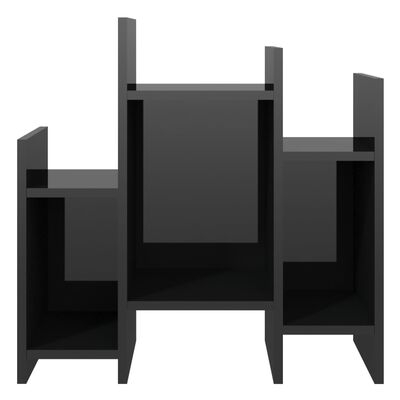 vidaXL Šoninė spintelė, juodos spalvos, 60x26x60cm, MDP, blizgi