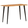 vidaXL Valgomieji stalai Ruda ir juoda 110 x 55 x 78 cm