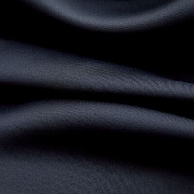vidaXL Naktinės užuolaidos su žiedais, 2vnt., juodos, 140x175cm