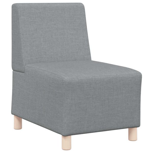 vidaXL Modulinis sofa vienetas be rankų 3 pcs &Scaron;viesiai pilka