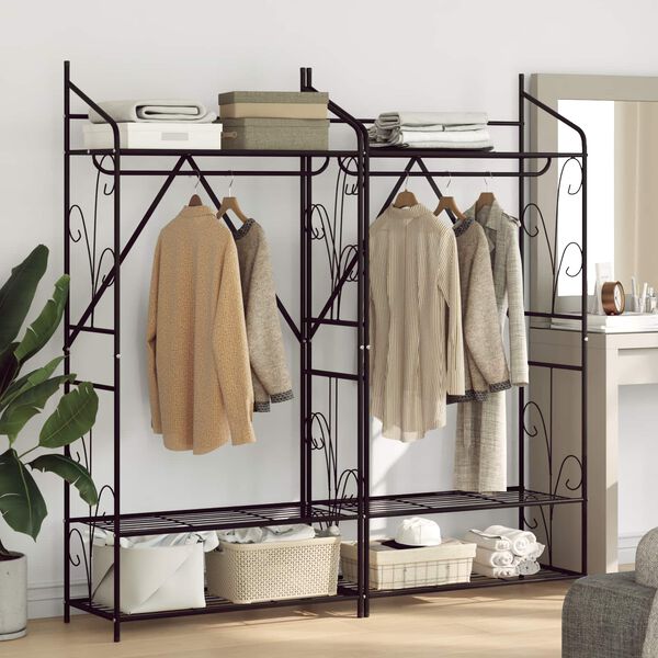 vidaXL Atvira spinta Paprastas 2 pcs 78 x 36 x 158 cm