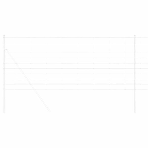 vidaXL Ganyklų tvora Sidabro 50 x 1 m Galvanizuotas plienas