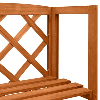 vidaXL Treliažas su lentynomis, 55x30x140cm, eglės medienos masyvas