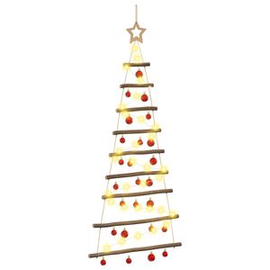 vidaXL Kabančios Kalėdų eglutės su žaisliukais 120 cm 50 LED